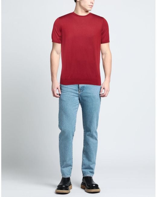 Colombo Red Sweater for men
