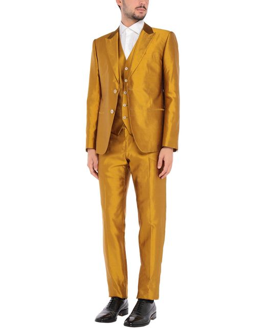 Dolce & Gabbana Yellow Suit for men
