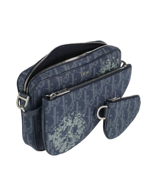 Dior Blue X Tremaine Emory -- Cross-Body Bag Textile Fibers