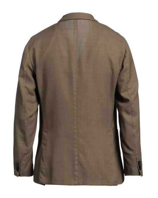 Boglioli Green Blazer Virgin Wool, Polyester for men