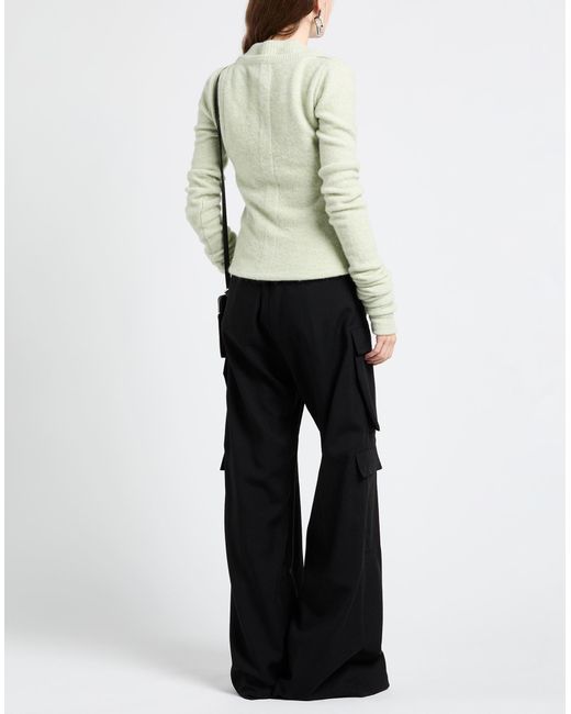 Rick Owens White Midi Dress Alpaca Wool, Polyamide, Wool, Elastane