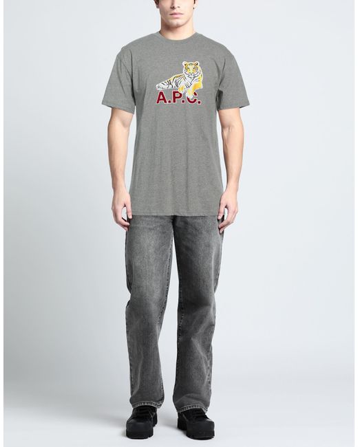 A.P.C. Gray T-shirt for men