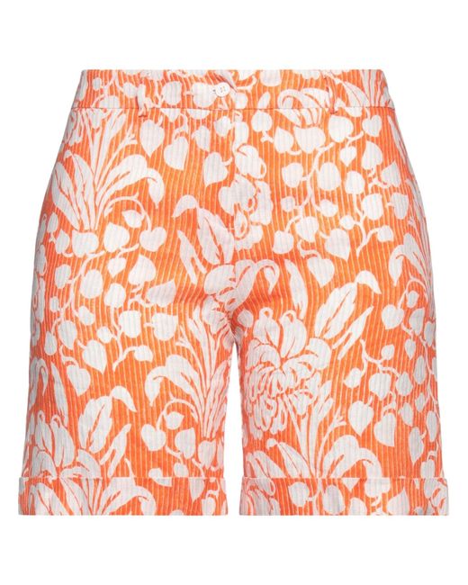 Amina Rubinacci Orange Shorts & Bermuda Shorts
