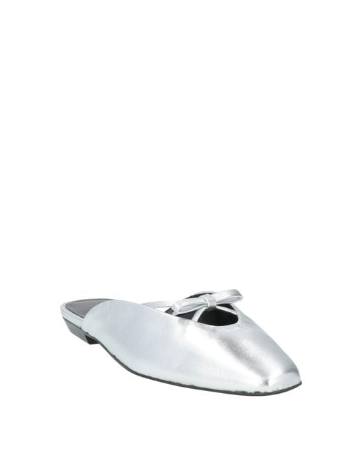 By Far White Mules & Clogs