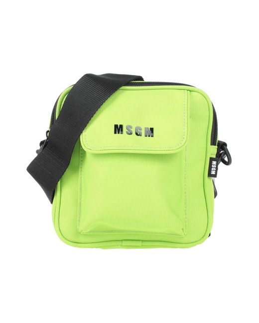 MSGM Green Cross-body Bag for men