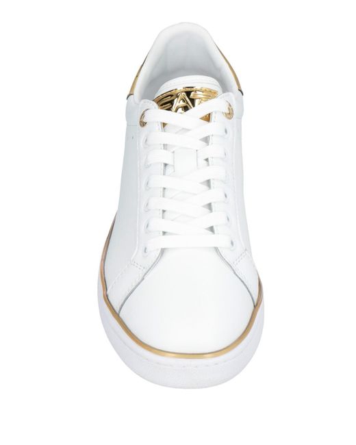 EA7 White Sneakers Cow Leather