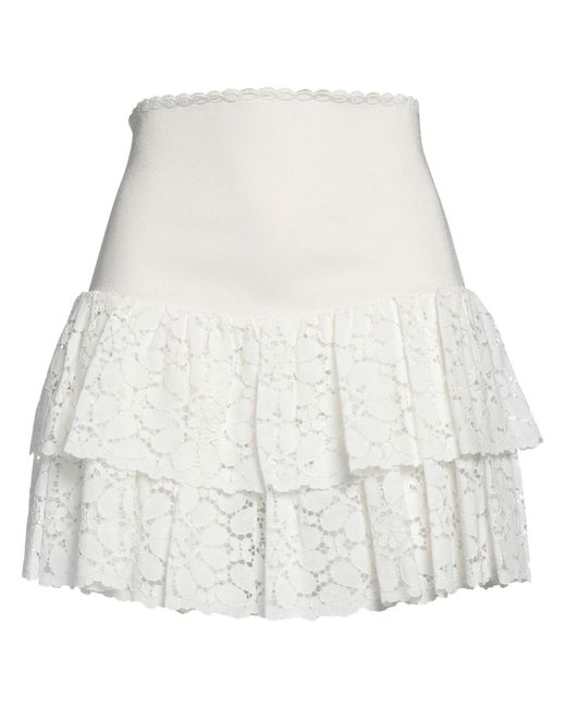 Alexandre Vauthier White Mini Skirt