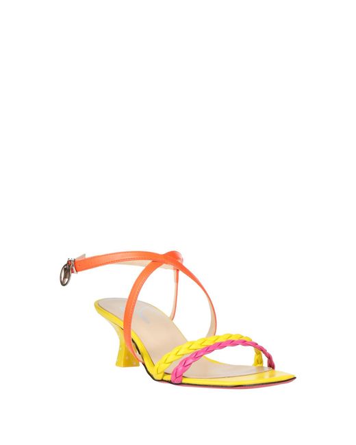Manila Grace Pink Fuchsia Sandals Synthetic Fibers