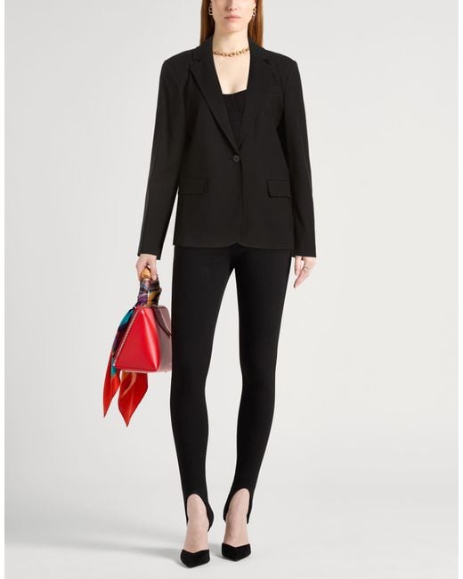 Silvian Heach Black Blazer Polyester, Viscose, Elastane