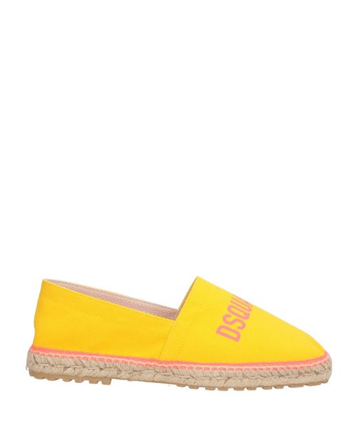 DSquared² Yellow Espadrilles for men