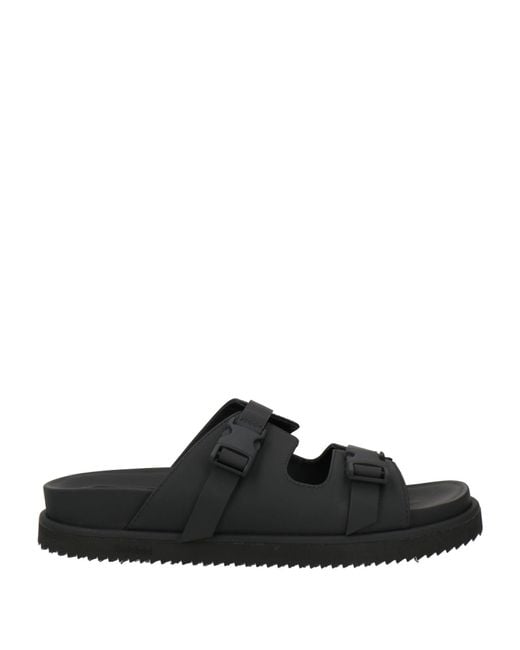 Baldinini Black Sandals Calfskin for men
