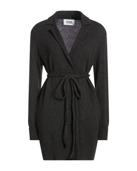 Alpha Studio Black Strickjacke