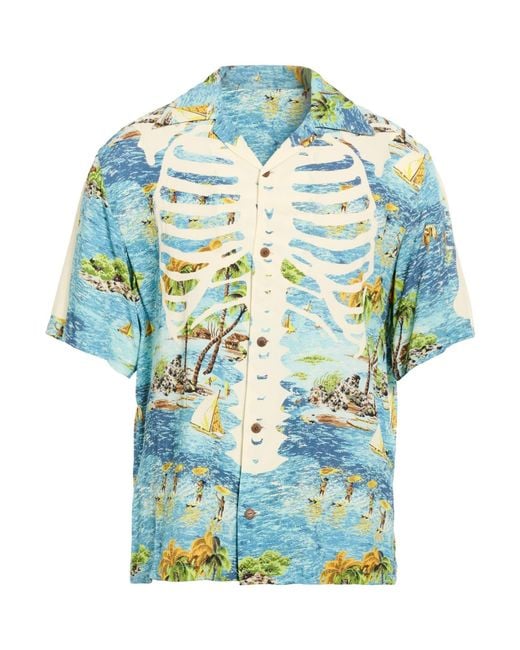Kapital Blue Shirt Rayon for men