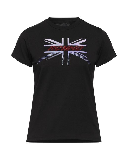 RICHMOND Black T-Shirt Cotton, Lycra