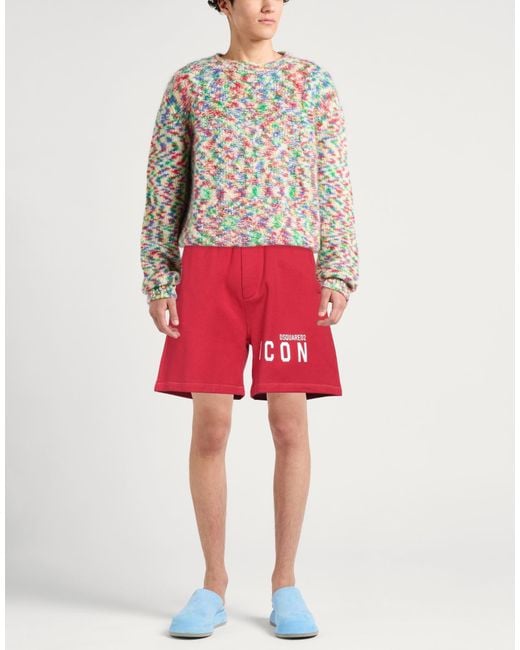 DSquared² Red Shorts & Bermuda Shorts for men
