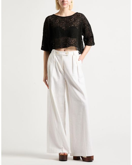 Soallure Black Top Cotton, Polyamide, Elastane