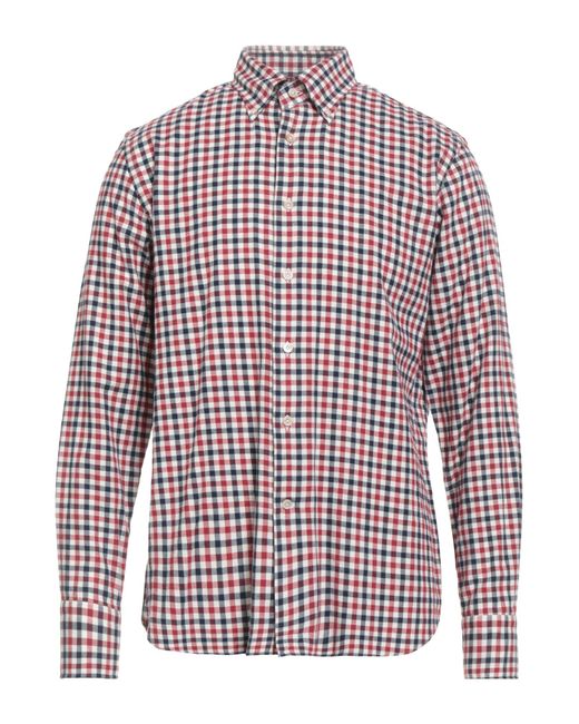Alessandro Gherardi Red Brick Shirt Cotton for men