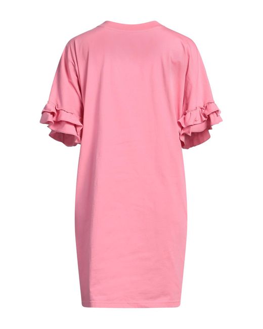 Moschino Pink Couture Mini Dress Cotton
