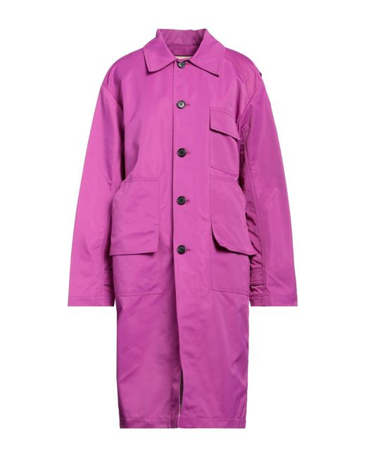 Plan C Pink Overcoat & Trench Coat