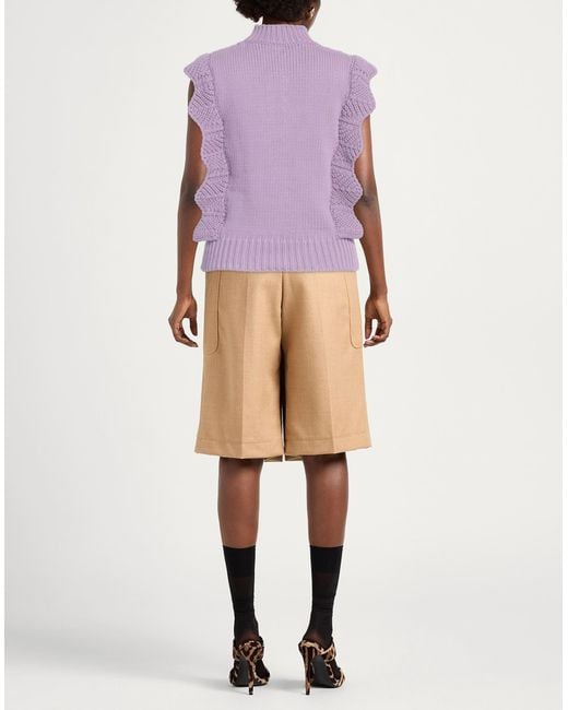 Essentiel Antwerp Purple Turtleneck Cotton, Polyamide