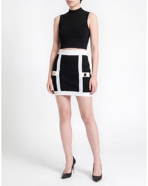 Balmain Black Mini Skirt