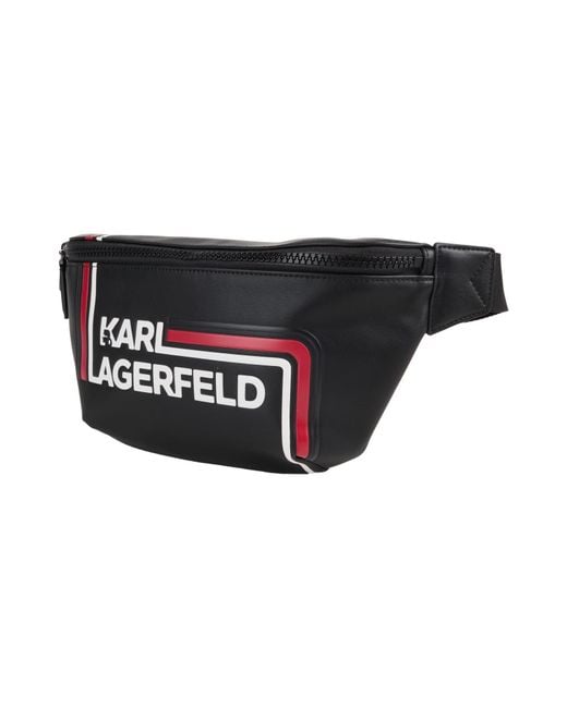 Karl Lagerfeld Black Belt Bag Polyurethane for men
