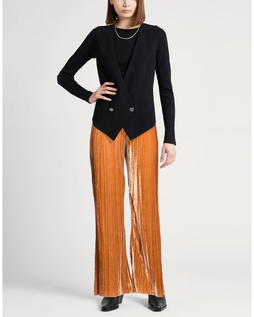 Forte_forte Orange Pants Viscose, Polyamide