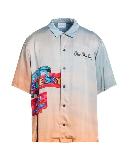 BLUE SKY INN Blue Sky Shirt Viscose for men