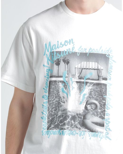 Camiseta Maison Kitsuné de hombre de color White