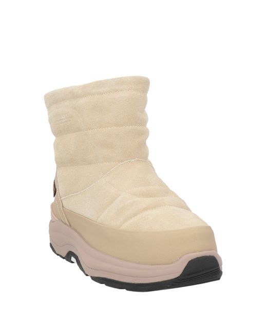 Suicoke Natural Sand Ankle Boots Leather