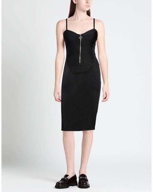 Aniye By Black Midi Dress Polyester, Elastane