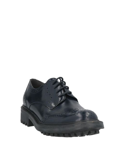 Pollini Gray Lace-Up Shoes