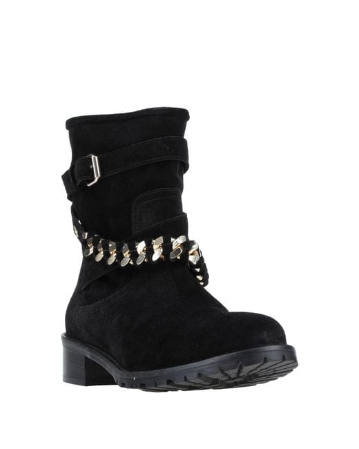 Elisabetta Franchi Black Ankle Boots