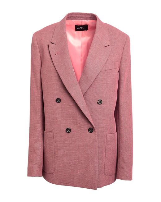 Paul Smith Pink Blazer Virgin Wool, Polyester, Viscose