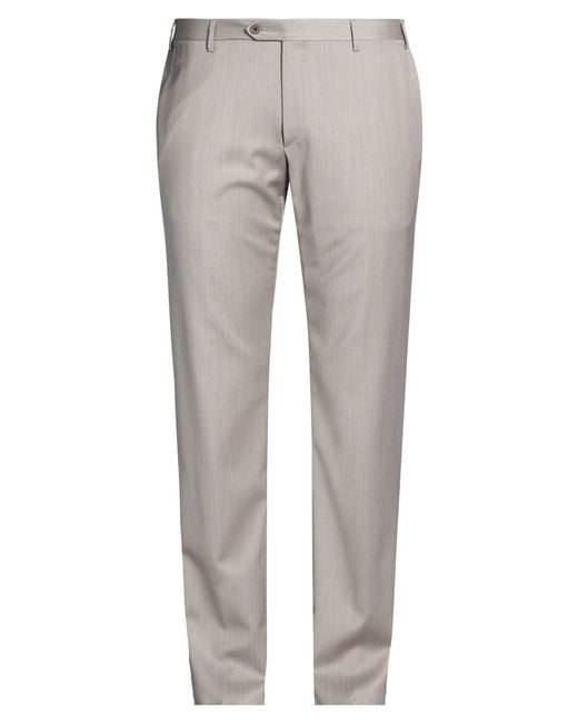 Corneliani Gray Pants Virgin Wool for men