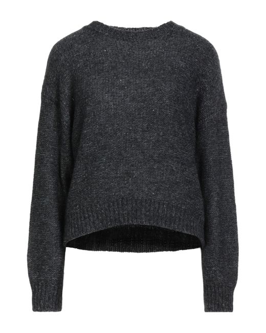 Peserico Black Easy Sweater Polyester, Polyamide, Alpaca Wool, Metallic Fiber