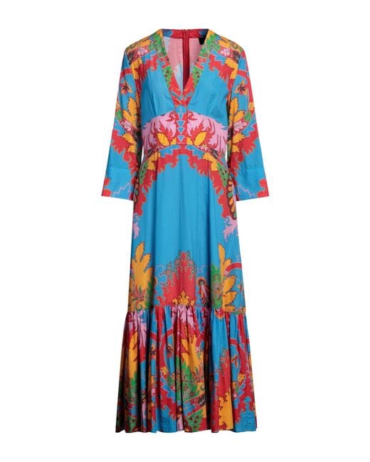 Etro Blue Midi Dress