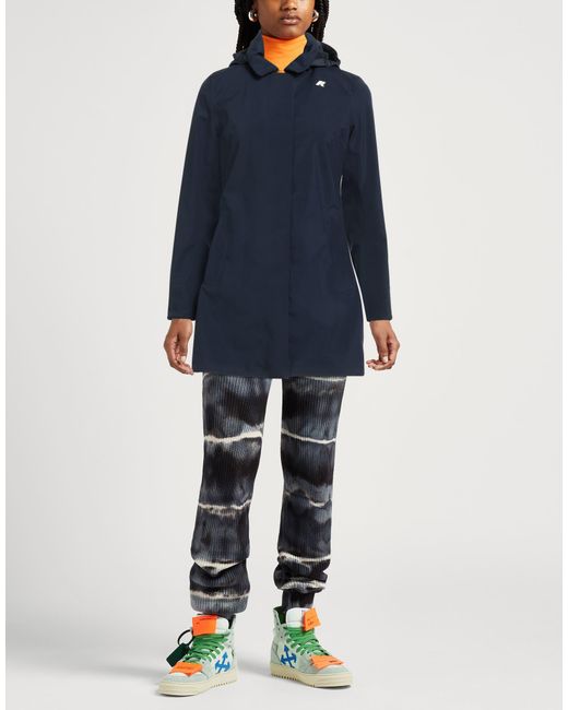 K-Way Blue Overcoat & Trench Coat