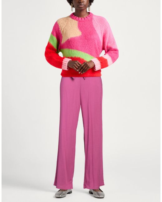 Diana Gallesi Pink Pants Viscose