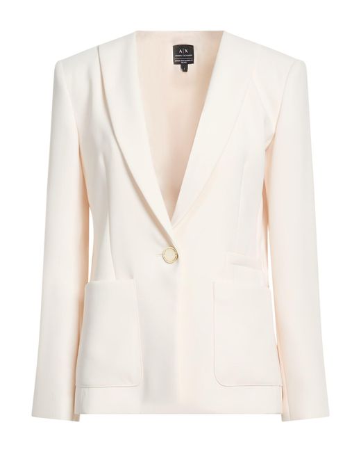 ARMANI EXCHANGE White Blazer Polyester