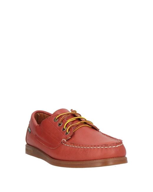 Sebago Red Brick Loafers Leather for men