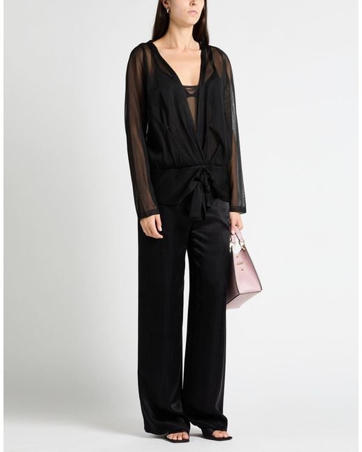 Alberta Ferretti Black Top Viscose, Polyester