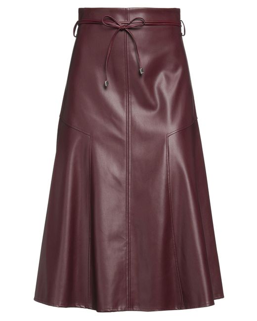 Patrizia Pepe Purple Midi Skirt