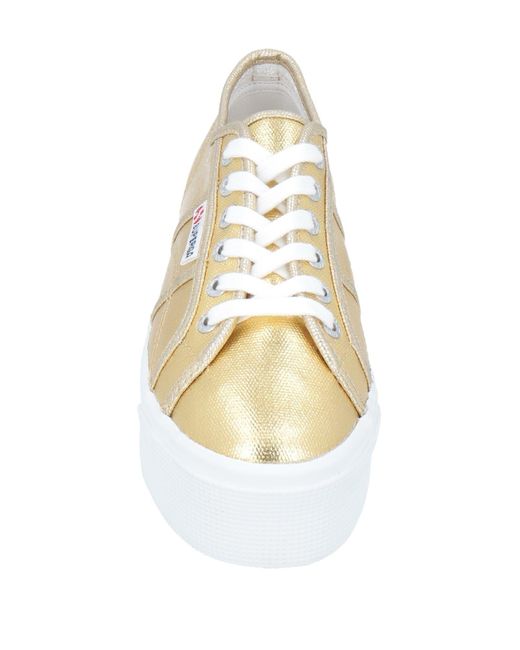 superga gold platform