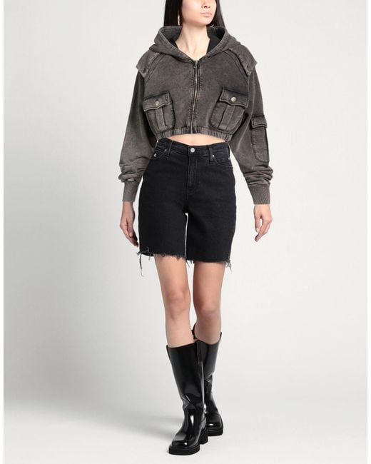 GIUSEPPE DI MORABITO Black Sweatshirt Cotton