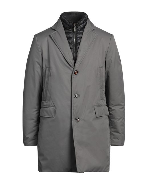 Moorer Gray Lead Puffer Polyester, Polyurethane for men