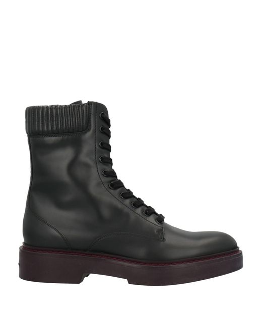 santoni leather ankle boots