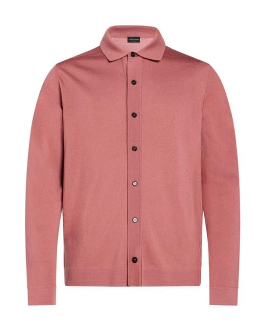 Roberto Collina Pink Shirt for men