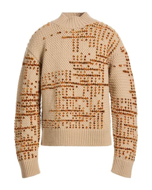 Dries Van Noten Natural Sand Turtleneck Wool, Viscose for men