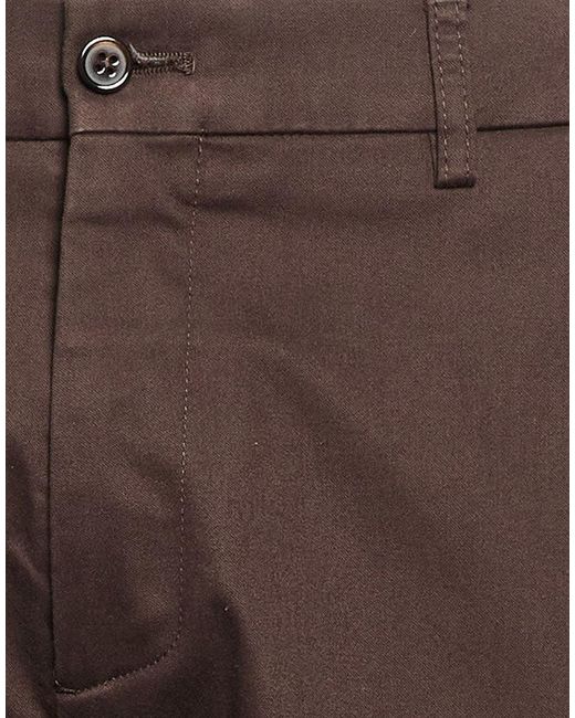 Berwich Brown Dark Pants Cotton, Elastane for men